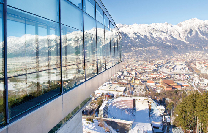 Ausblick von der Bergisel Sprungschanze 