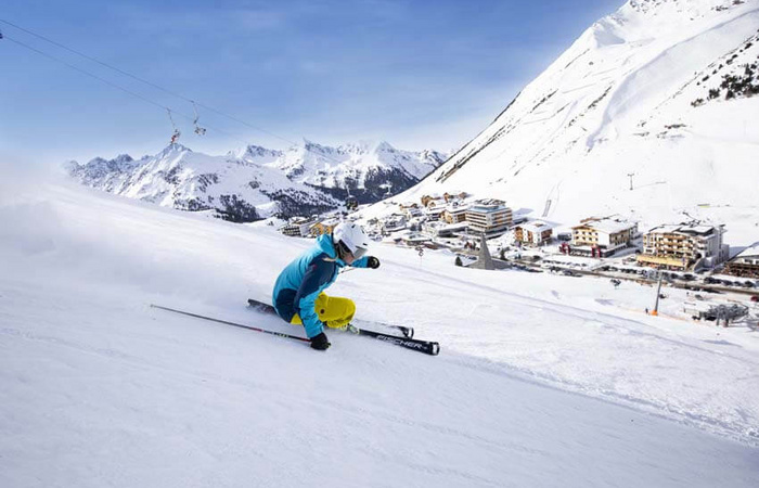 Alpinskifahrer im Kühtai