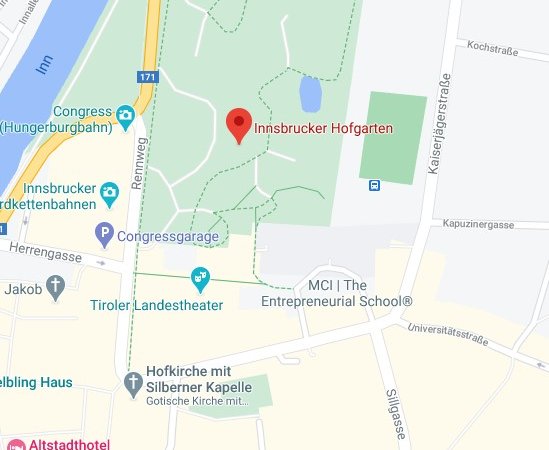 Hofgarten Karte Map 